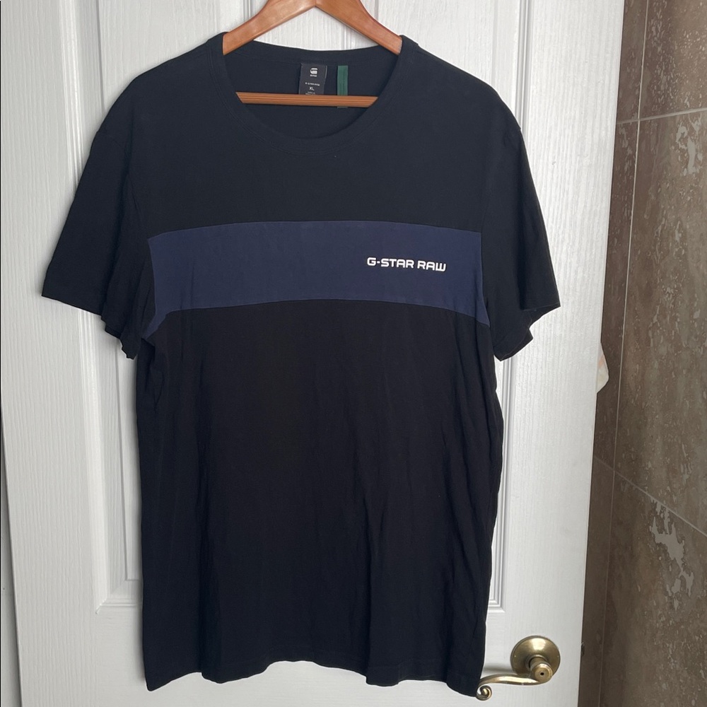 G Star Raw - Black Chest stripe Tee